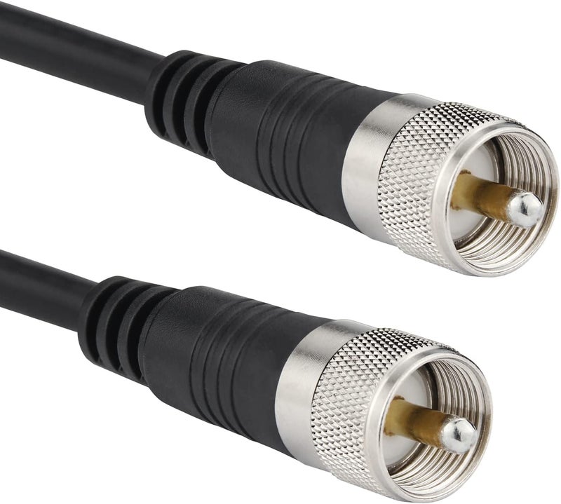 Ullnosoo RG8x Jumper Cable, 2ft CB Radio Antenna Coax Cable UHF PL259 Male to Male Low Loss CB 50 Ohm for HAM Radio, Antenna Analyzer, Dummy Load, SWR Meter - Image 2